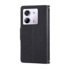 For Xiaomi Poco M7 Pro 5G Round Buckle Zipper Wallet Leather Phone Case with Crossbody Strap(Black) - 3
