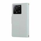 For Xiaomi 13T / 13T Pro Round Buckle Zipper Wallet Leather Phone Case with Crossbody Strap(Sky Blue) - 3