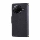 For Redmi K80 Pro / Poco F7 Ultra Round Buckle Zipper Wallet Leather Phone Case with Crossbody Strap(Black) - 3