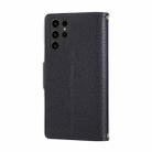 For Samsung Galaxy S24 Ultra 5G Round Buckle Zipper Wallet Leather Phone Case with Crossbody Strap(Black) - 3