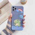 For iPhone 11 Cartoon Pattern Protective Case(Dinosaur and Elephant) - 1