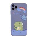 For iPhone 11 Cartoon Pattern Protective Case(Dinosaur and Elephant) - 2
