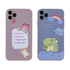 For iPhone 11 Pro Cartoon Pattern Protective Case(Dinosaur and Elephant) - 7
