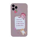 For iPhone 11 Pro Cartoon Pattern Protective Case(Cat and Girl) - 1