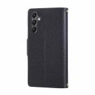 For Samsung Galaxy A24 5G Round Buckle Zipper Wallet Leather Phone Case with Crossbody Strap(Black) - 3