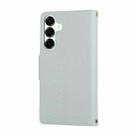 For Samsung Galaxy A14 4G / 5G Round Buckle Zipper Wallet Leather Phone Case with Crossbody Strap(Sky Blue) - 3