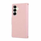 For Samsung Galaxy A16 4G / 5G / A26 5G Round Buckle Zipper Wallet Leather Phone Case with Crossbody Strap(Pink) - 3