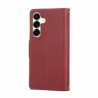 For Samsung Galaxy A16 4G / 5G / A26 5G Round Buckle Zipper Wallet Leather Phone Case with Crossbody Strap(Red) - 3