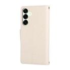 For Samsung Galaxy A16 4G / 5G / A26 5G Round Buckle Zipper Wallet Leather Phone Case with Crossbody Strap(White) - 3