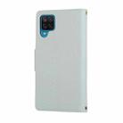 For Samsung Galaxy A42 5G Round Buckle Zipper Wallet Leather Phone Case with Crossbody Strap(Sky Blue) - 3