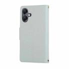 For Samsung Galaxy A06 Round Buckle Zipper Wallet Leather Phone Case with Crossbody Strap(Sky Blue) - 3
