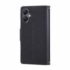 For Samsung Galaxy A06 Round Buckle Zipper Wallet Leather Phone Case with Crossbody Strap(Black) - 3