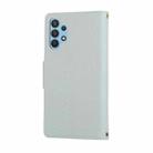 For Samsung Galaxy A32 4G Round Buckle Zipper Wallet Leather Phone Case with Crossbody Strap(Sky Blue) - 3