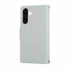 For Samsung Galaxy A36 5G Round Buckle Zipper Wallet Leather Phone Case with Crossbody Strap(Sky Blue) - 3