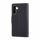 For Samsung Galaxy A36 5G Round Buckle Zipper Wallet Leather Phone Case with Crossbody Strap(Black) - 3