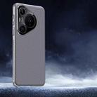 For Huawei Pura 70 Pro / 70 Pro+ Soft Armor Cooling Plain Leather Hybrid PC Phone Case(Grey) - 1