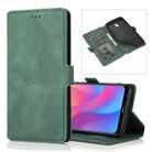 For Xiaomi Redmi 8A Retro Magnetic Closing Clasp Horizontal Flip Leather Case with Holder & Card Slots & Photo Frame & Wallet(Dark Green) - 1