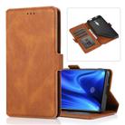 For Xiaomi Redmi K20 Pro Retro Magnetic Closing Clasp Horizontal Flip Leather Case with Holder & Card Slots & Photo Frame & Wallet(Brown) - 1