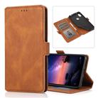 For Xiaomi Redmi Note 6 Retro Magnetic Closing Clasp Horizontal Flip Leather Case with Holder & Card Slots & Photo Frame & Wallet(Brown) - 1