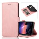 For Xiaomi Redmi Note 6 Retro Magnetic Closing Clasp Horizontal Flip Leather Case with Holder & Card Slots & Photo Frame & Wallet(Rose Gold) - 1