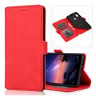 For Xiaomi Redmi Note 6 Retro Magnetic Closing Clasp Horizontal Flip Leather Case with Holder & Card Slots & Photo Frame & Wallet(Red) - 1