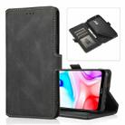 For Xiaomi Redmi 8 Retro Magnetic Closing Clasp Horizontal Flip Leather Case with Holder & Card Slots & Photo Frame & Wallet(Black) - 1