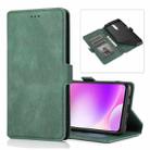 For Xiaomi Redmi K30 Retro Magnetic Closing Clasp Horizontal Flip Leather Case with Holder & Card Slots & Photo Frame & Wallet(Dark Green) - 1