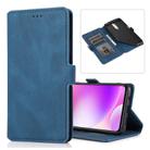 For Xiaomi Redmi K30 Retro Magnetic Closing Clasp Horizontal Flip Leather Case with Holder & Card Slots & Photo Frame & Wallet(Blue) - 1