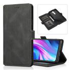 For Xiaomi Redmi Note 8 Pro Retro Magnetic Closing Clasp Horizontal Flip Leather Case with Holder & Card Slots & Photo Frame & Wallet(Black) - 1