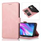 For Xiaomi Redmi Note 8 Pro Retro Magnetic Closing Clasp Horizontal Flip Leather Case with Holder & Card Slots & Photo Frame & Wallet(Rose Gold) - 1