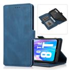 For Xiaomi Redmi Note 8T Retro Magnetic Closing Clasp Horizontal Flip Leather Case with Holder & Card Slots & Photo Frame & Wallet(Blue) - 1
