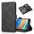 For Xiaomi Redmi Note 9 Pro Retro Magnetic Closing Clasp Horizontal Flip Leather Case with Holder & Card Slots & Photo Frame & Wallet(Black) - 1