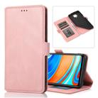 For Xiaomi Redmi Note 9 Pro Retro Magnetic Closing Clasp Horizontal Flip Leather Case with Holder & Card Slots & Photo Frame & Wallet(Rose Gold) - 1