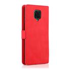 For Xiaomi Redmi Note 9 Pro Retro Magnetic Closing Clasp Horizontal Flip Leather Case with Holder & Card Slots & Photo Frame & Wallet(Red) - 3