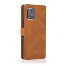 For Xiaomi Mi 10 Lite Retro Magnetic Closing Clasp Horizontal Flip Leather Case with Holder & Card Slots & Photo Frame & Wallet(Brown) - 3