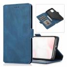 For Xiaomi Mi 10 Lite Retro Magnetic Closing Clasp Horizontal Flip Leather Case with Holder & Card Slots & Photo Frame & Wallet(Blue) - 1