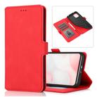 For Xiaomi Mi 10 Lite Retro Magnetic Closing Clasp Horizontal Flip Leather Case with Holder & Card Slots & Photo Frame & Wallet(Red) - 1