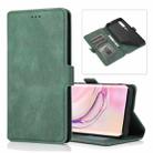 For Xiaomi Mi 10 Pro Retro Magnetic Closing Clasp Horizontal Flip Leather Case with Holder & Card Slots & Photo Frame & Wallet(Dark Green) - 1