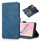 For Xiaomi Mi 10 Pro Retro Magnetic Closing Clasp Horizontal Flip Leather Case with Holder & Card Slots & Photo Frame & Wallet(Blue) - 1