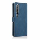 For Xiaomi Mi 10 Pro Retro Magnetic Closing Clasp Horizontal Flip Leather Case with Holder & Card Slots & Photo Frame & Wallet(Blue) - 3