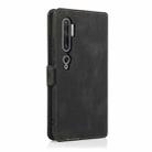 For Xiaomi Mi Note 10 Pro Retro Magnetic Closing Clasp Horizontal Flip Leather Case with Holder & Card Slots & Photo Frame & Wallet(Black) - 3