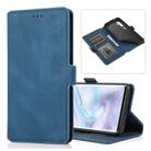 For Xiaomi Mi Note 10 Pro Retro Magnetic Closing Clasp Horizontal Flip Leather Case with Holder & Card Slots & Photo Frame & Wallet(Blue) - 1