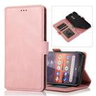 For Nokia 3.2 Retro Magnetic Closing Clasp Horizontal Flip Leather Case with Holder & Card Slots & Photo Frame & Wallet(Rose Gold) - 1