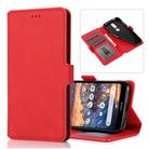 For Nokia 4.2 Retro Magnetic Closing Clasp Horizontal Flip Leather Case with Holder & Card Slots & Photo Frame & Wallet(Red) - 1