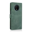 For OnePlus 7T Retro Magnetic Closing Clasp Horizontal Flip Leather Case with Holder & Card Slots & Photo Frame & Wallet(Dark Green) - 3