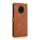 For OnePlus 7T Retro Magnetic Closing Clasp Horizontal Flip Leather Case with Holder & Card Slots & Photo Frame & Wallet(Brown) - 3