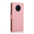 For OnePlus 7T Retro Magnetic Closing Clasp Horizontal Flip Leather Case with Holder & Card Slots & Photo Frame & Wallet(Rose Gold) - 3