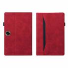 For OPPO Pad SE 11 2025 Splicing Shockproof Leather Tablet Case(Red) - 2
