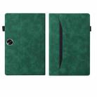 For OPPO Pad SE 11 2025 Splicing Shockproof Leather Tablet Case(Green) - 2