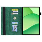 For OPPO Pad SE 11 2025 Splicing Shockproof Leather Tablet Case(Green) - 3